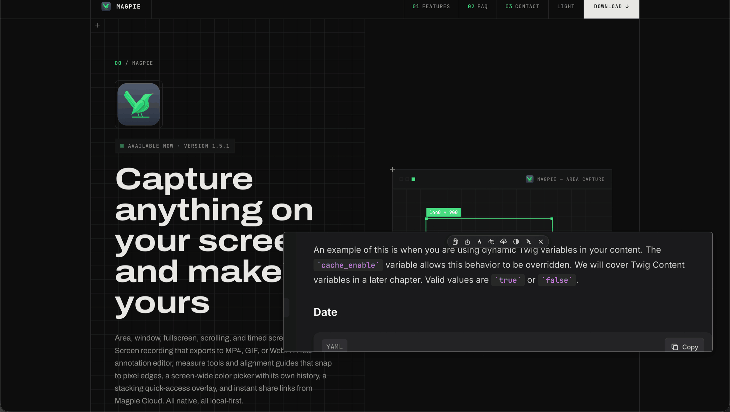 Keep a capture above other windows as a reference