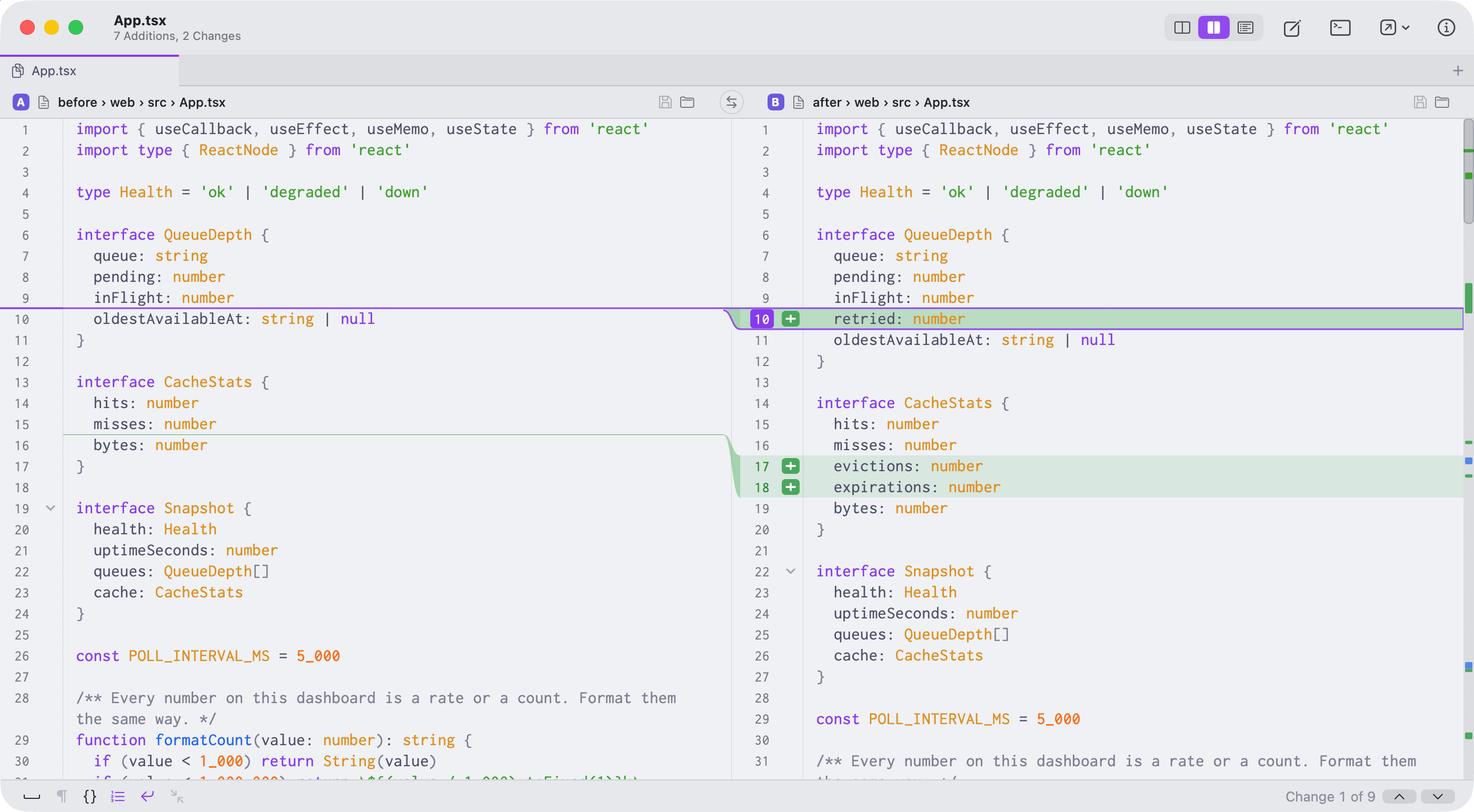 Catppuccin Latte, one of the bundled light themes